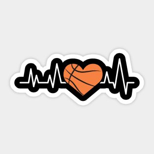 Heartbeat Pulse - Basketball Sticker